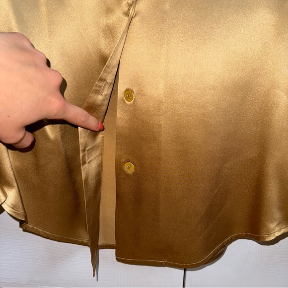 Talbots 100% silk shirt - Picture 4 of 11